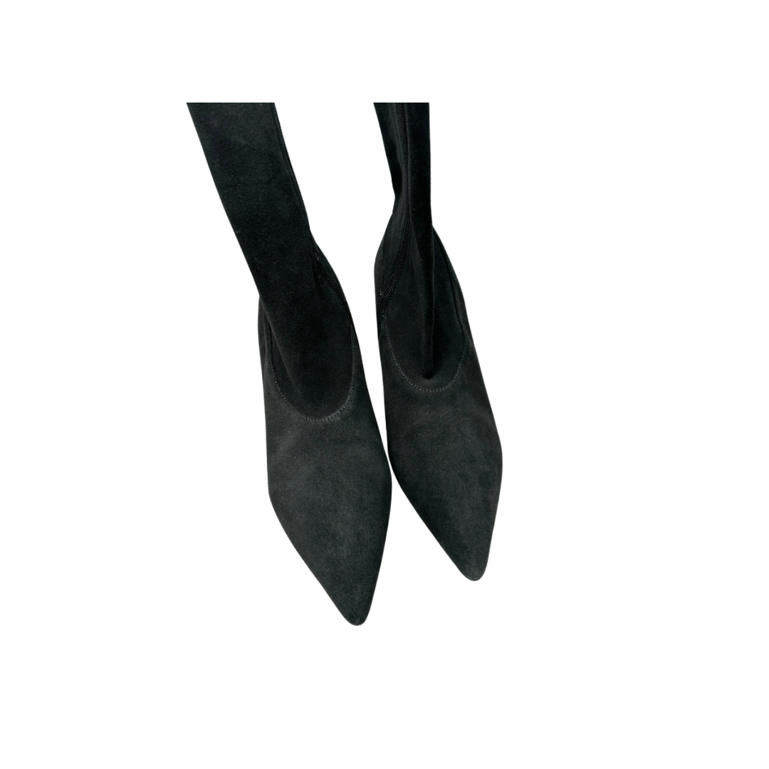 Yeezy Season 5 Women’s Black Suede Mid-Calf Boot / (Size 39.5) / EUC