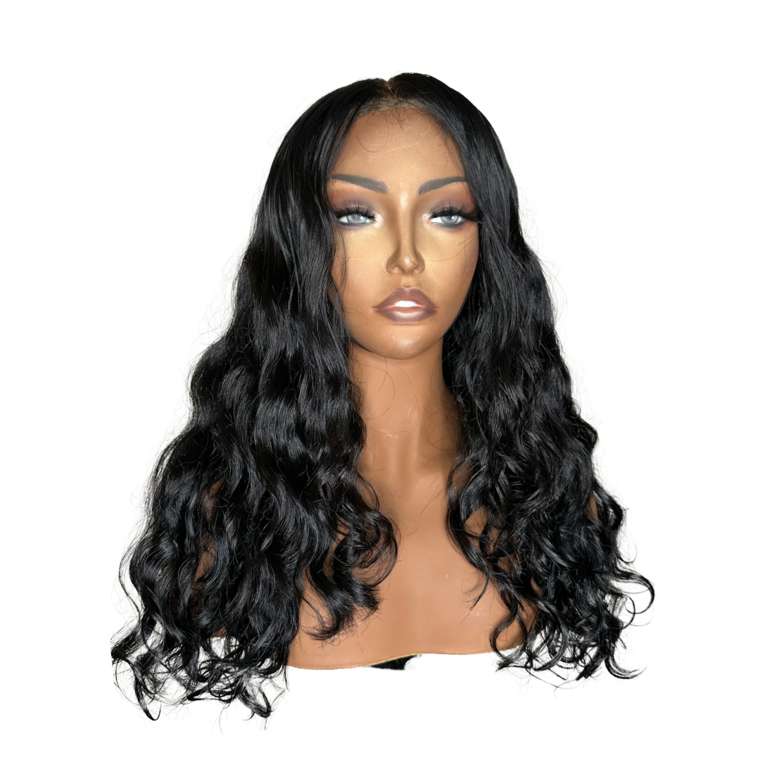 Natural Wavy Lace Closure Wig - 22" - Used