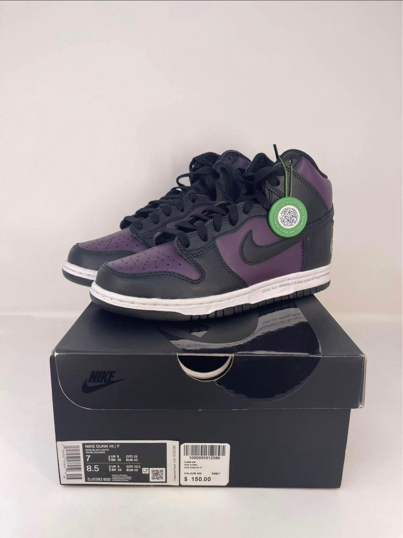 2021 Fragment Design x Dunk High 'Beijing' / (Size 7 Men’s) / New