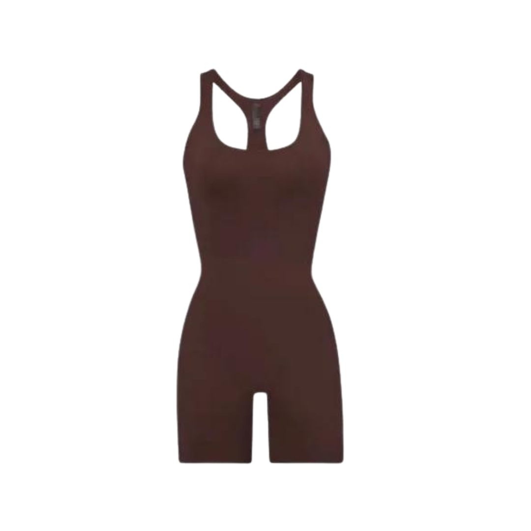 SKIMS Cycle Suit One Piece Swim Suit - Coco