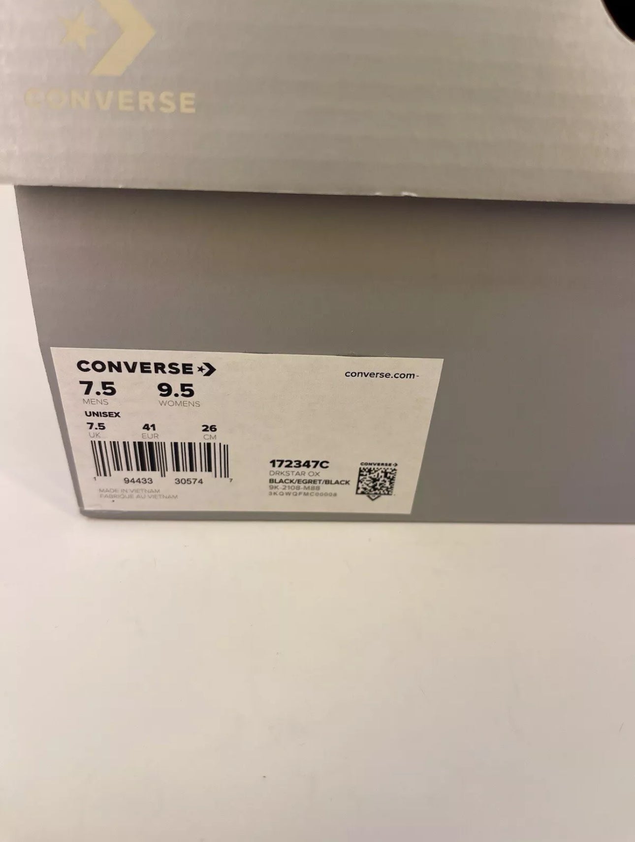 Converse Rick Owens x DRKSHDW DRKSTAR Chuck 70 Low 'Black' / (Men's Size 7.5) / New