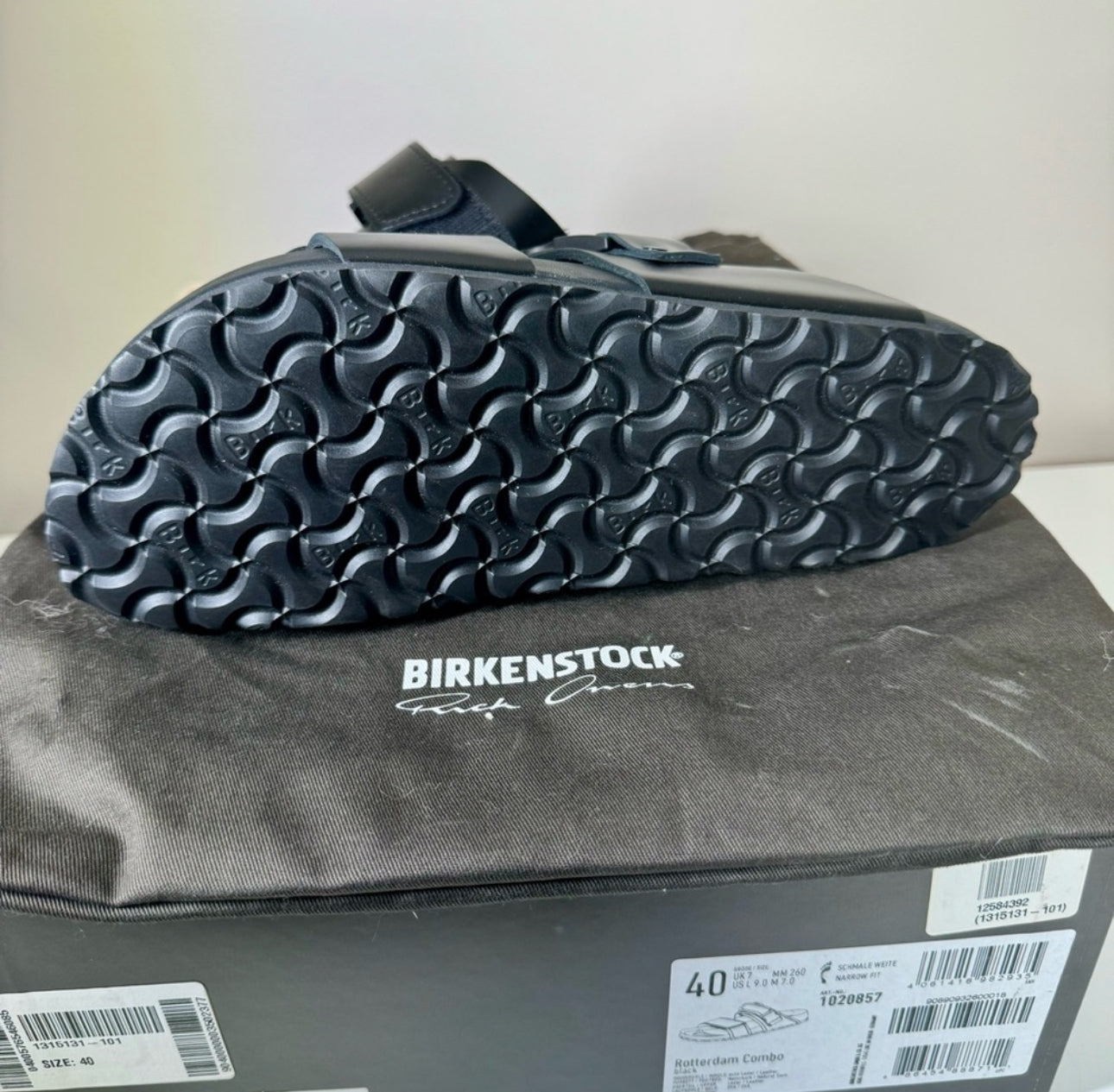Rick Owens Rotterdam Birkenstock /(Sz Women’s 40) / New