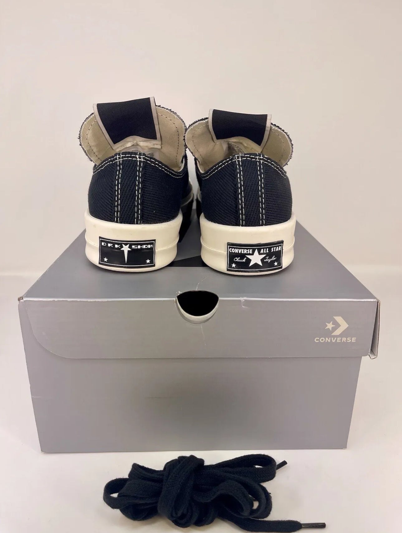 Converse Rick Owens x DRKSHDW DRKSTAR Chuck 70 Low 'Black' / (Men's Size 7.5) / New