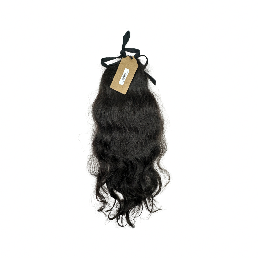 Cambodian Natural Wavy Ponytail - 1B - 18" - (5000)