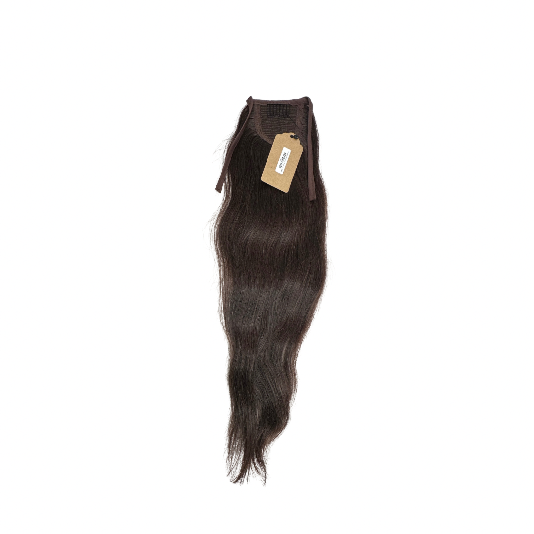 Cambodian Natural Wavy Ponytail - Brown - 22" - (5006)