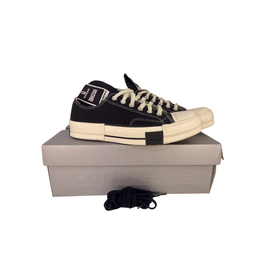 Converse Rick Owens x DRKSHDW DRKSTAR Chuck 70 Low 'Black' / (Men's Size 7.5) / New