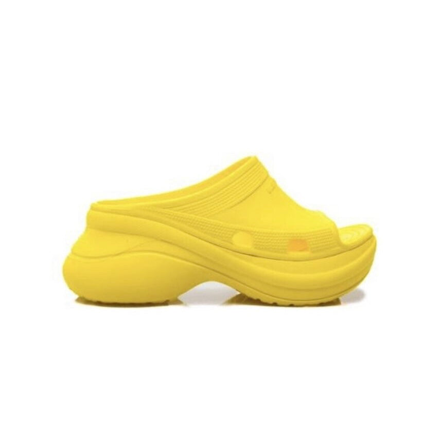 Balenciaga Pool Crocs Mule / Lemon Yellow/ Size Women’s 39 / (New)
