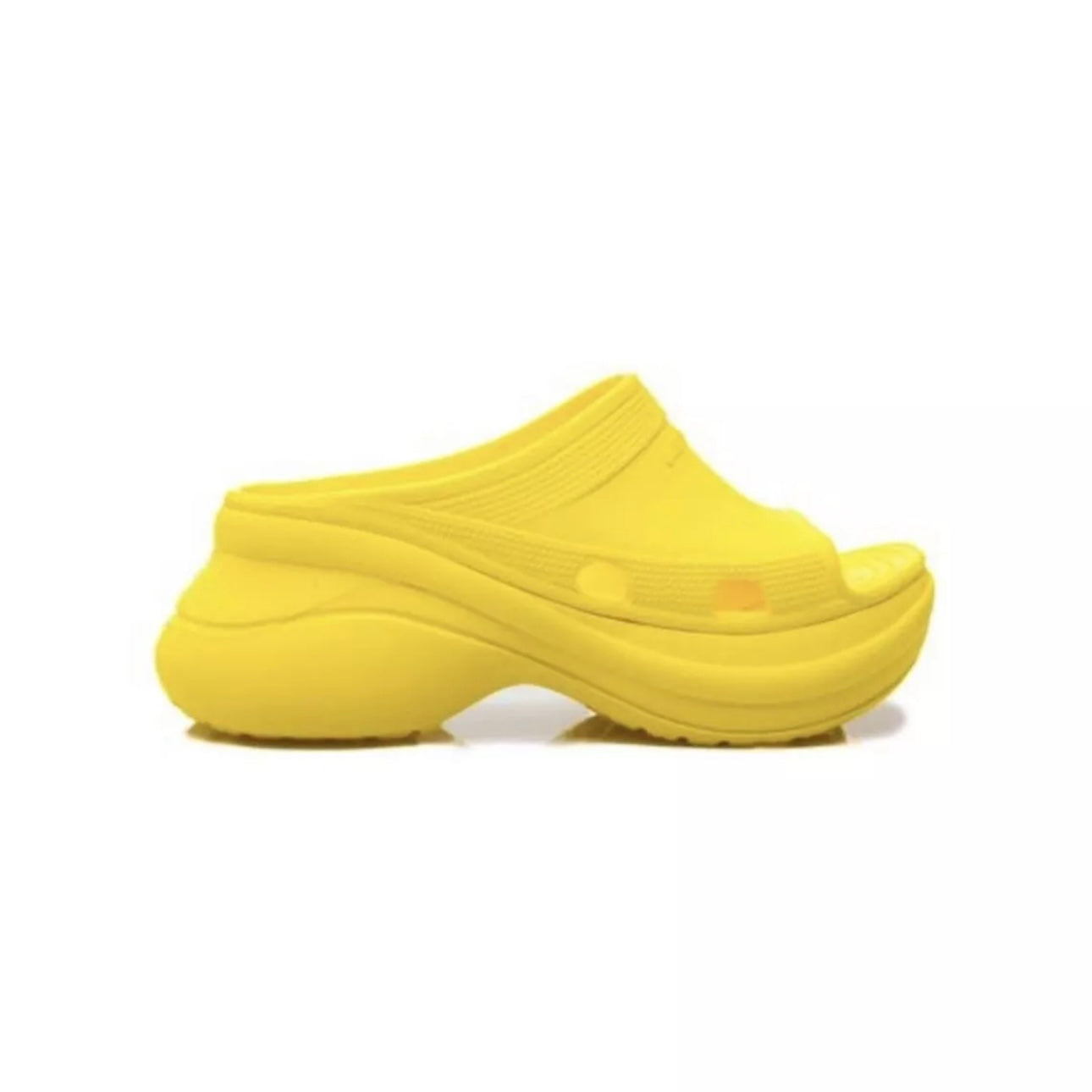 Balenciaga Pool Crocs Mule / Lemon Yellow/ Size Women’s 39 / (New)