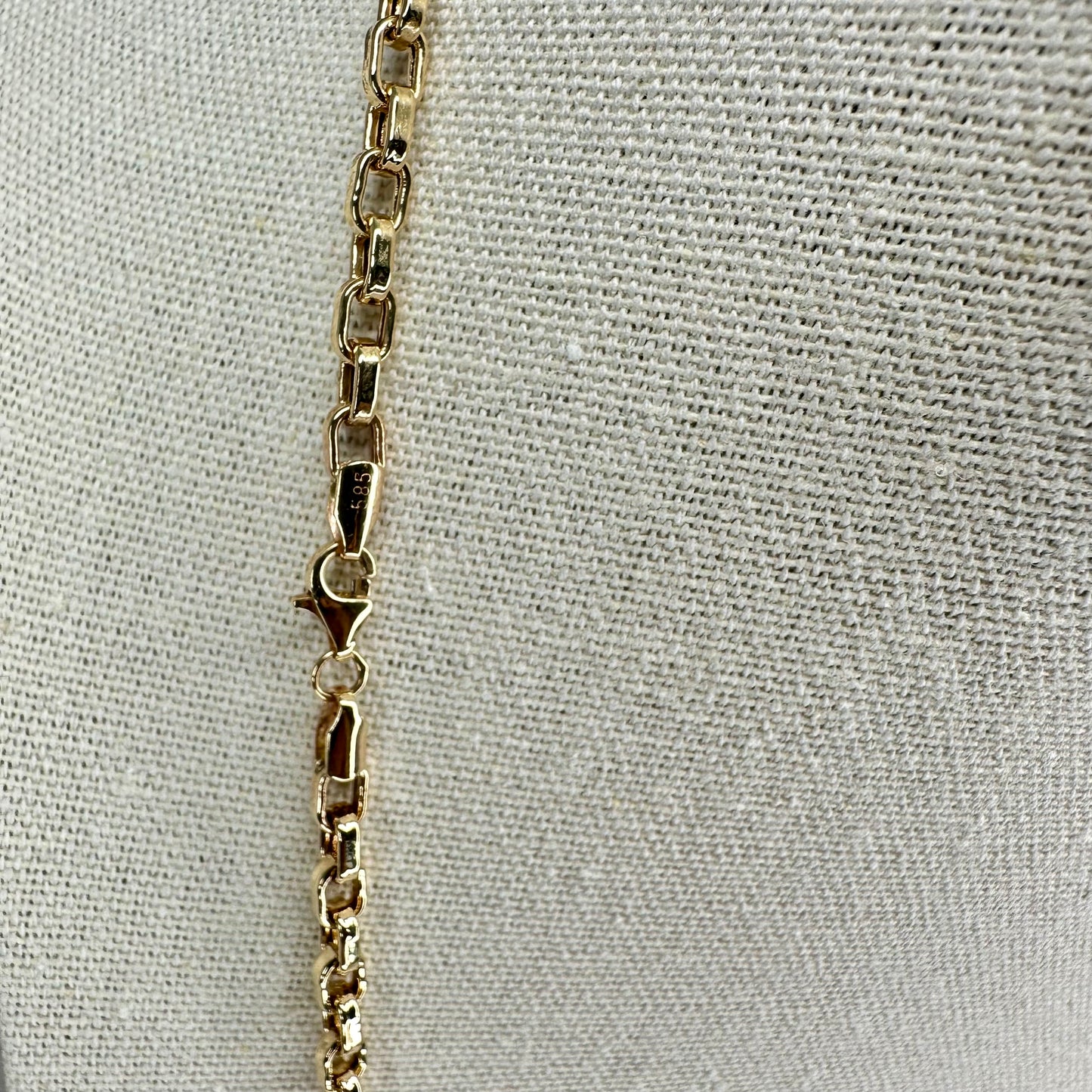 14k Yellow Gold Hollow Hermes H-Link Chain Chains - 20”