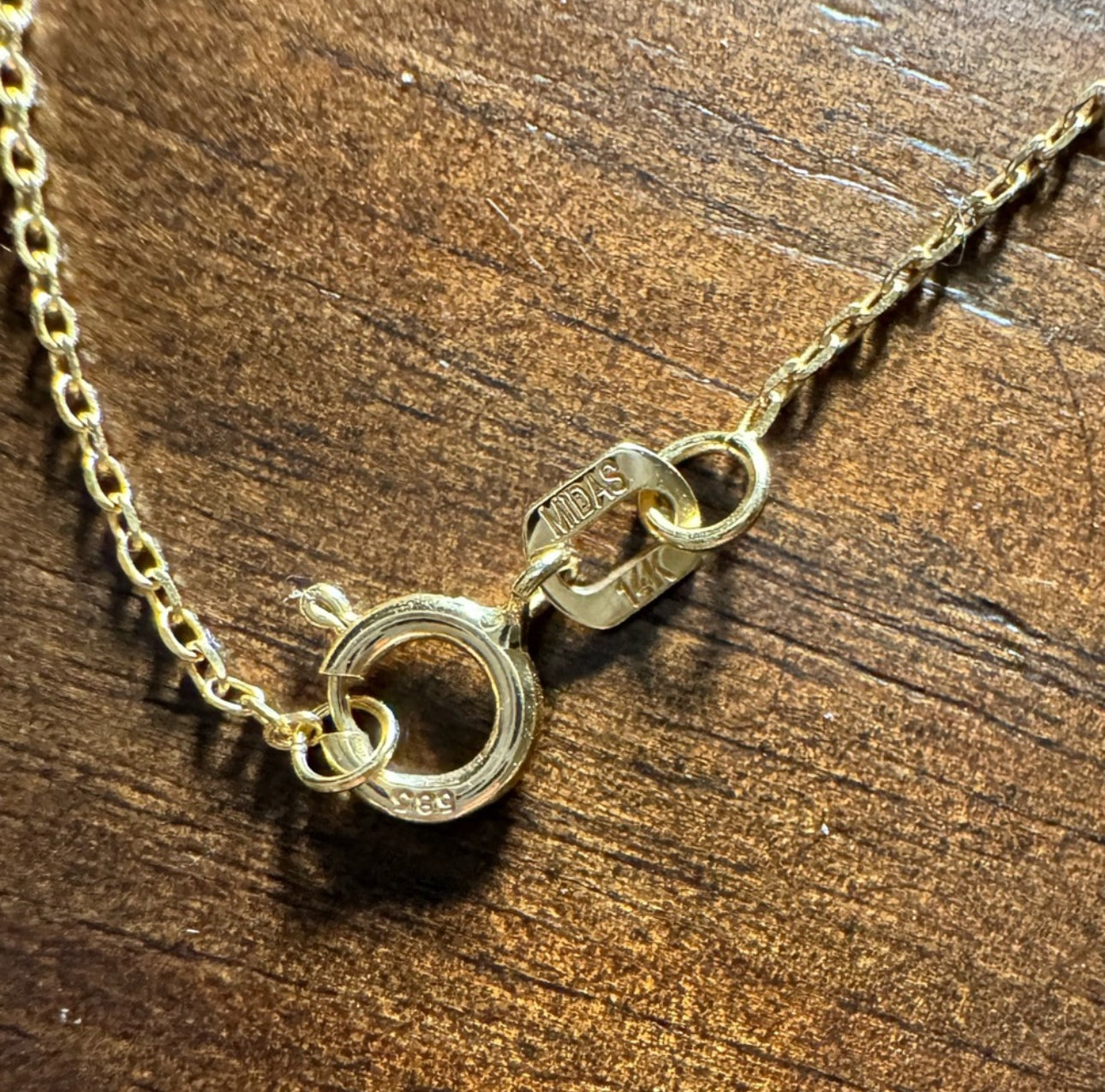 Multi Hearts Station Necklace in 14k Yellow Gold for Women - 5 Heart Necklace