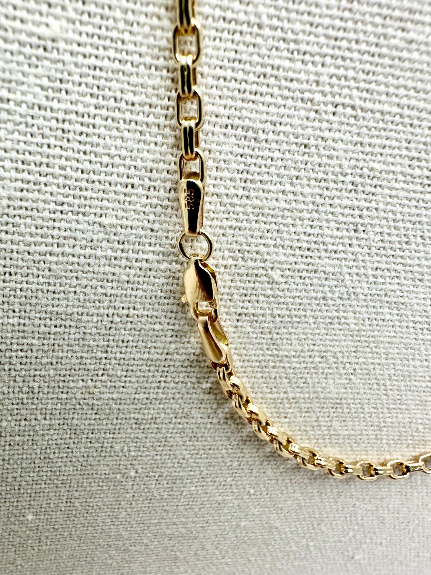 14k Yellow Gold Hollow Hermes H-Link Chain Chains - 20”