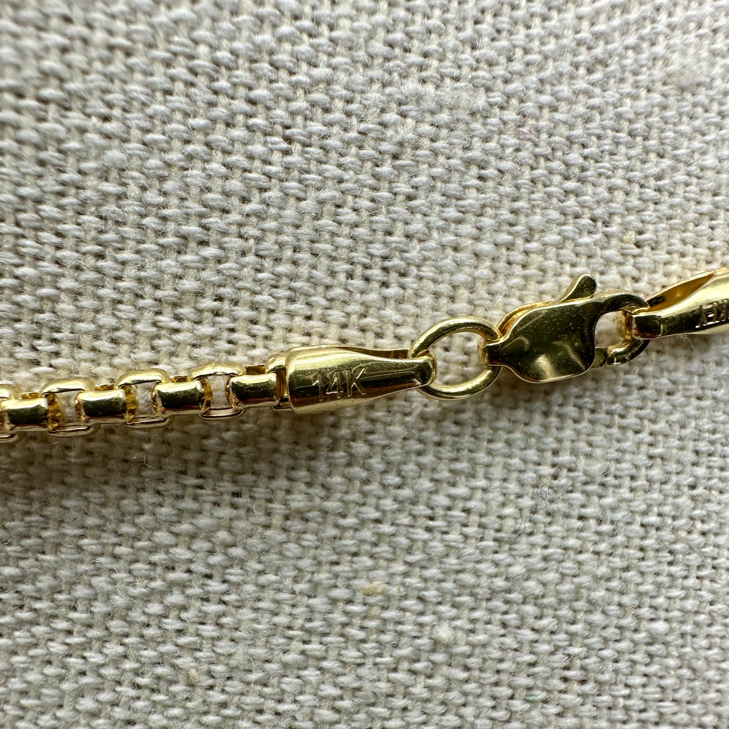 14k yellow gold link necklace 20” - 8g - 3mm