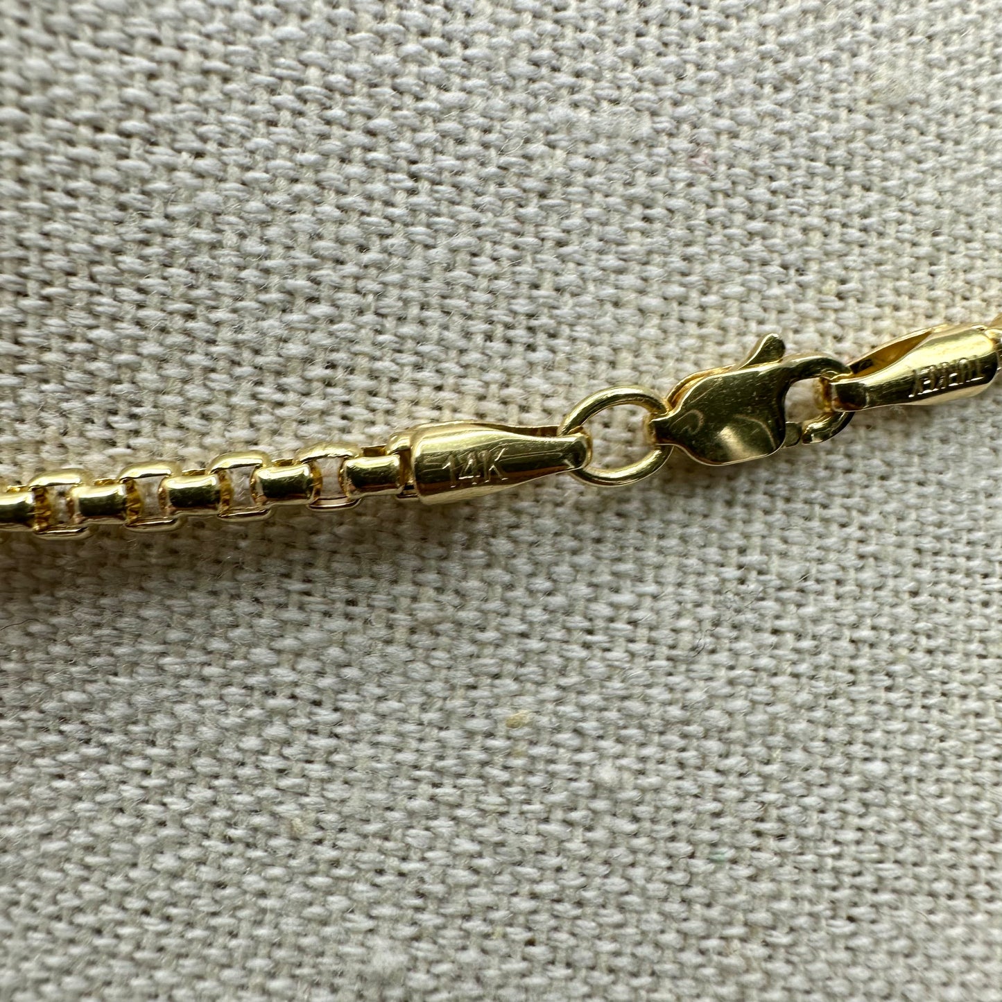 14k yellow gold link necklace 20” - 8g - 3mm