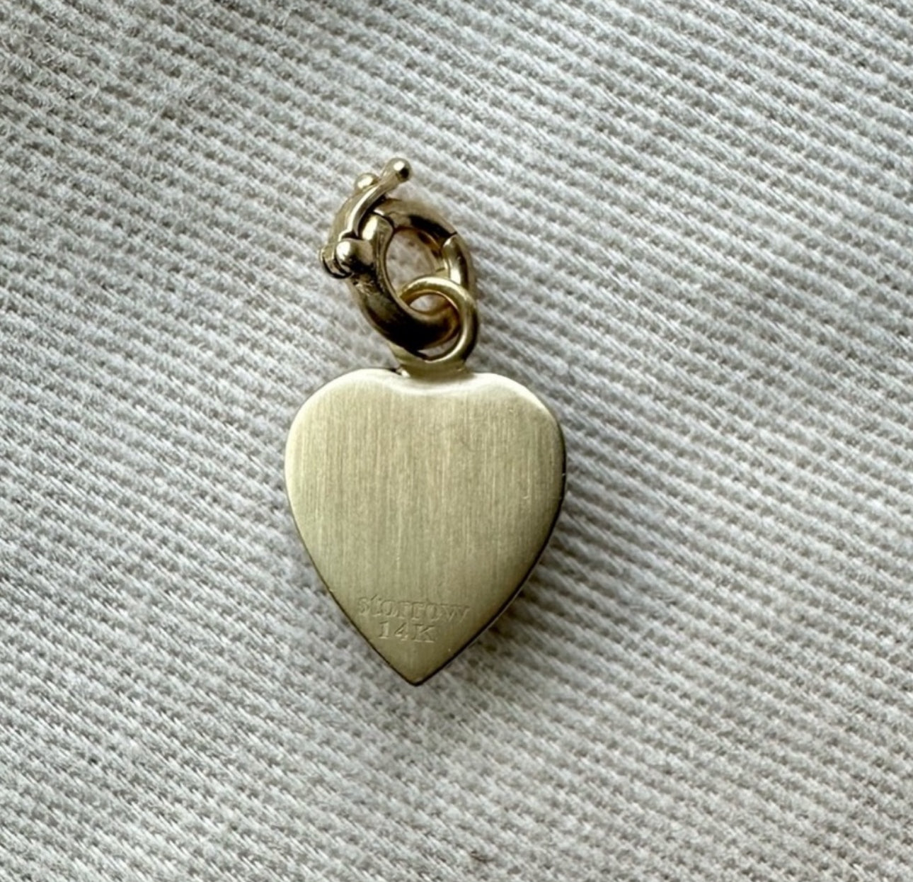 14K Gold Diamond & Green Tourmaline Alana Heart Charm - Storrow - New