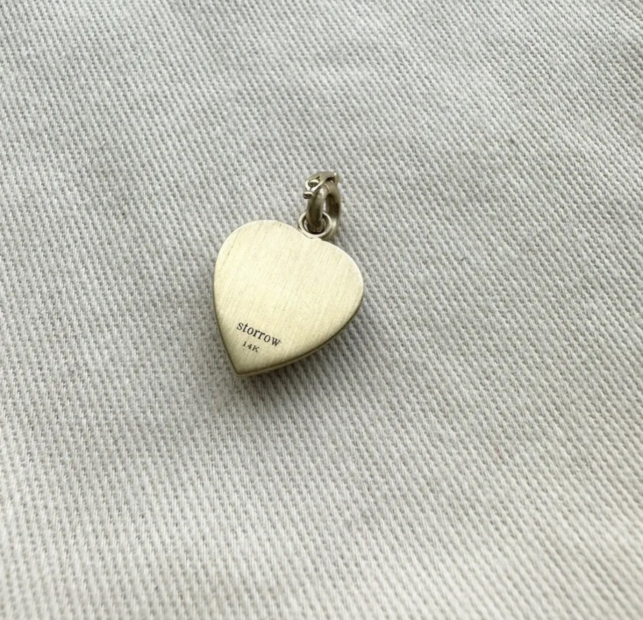 Storrow 14K Gold Diamond & Garnet Alana Large Heart Charm - New