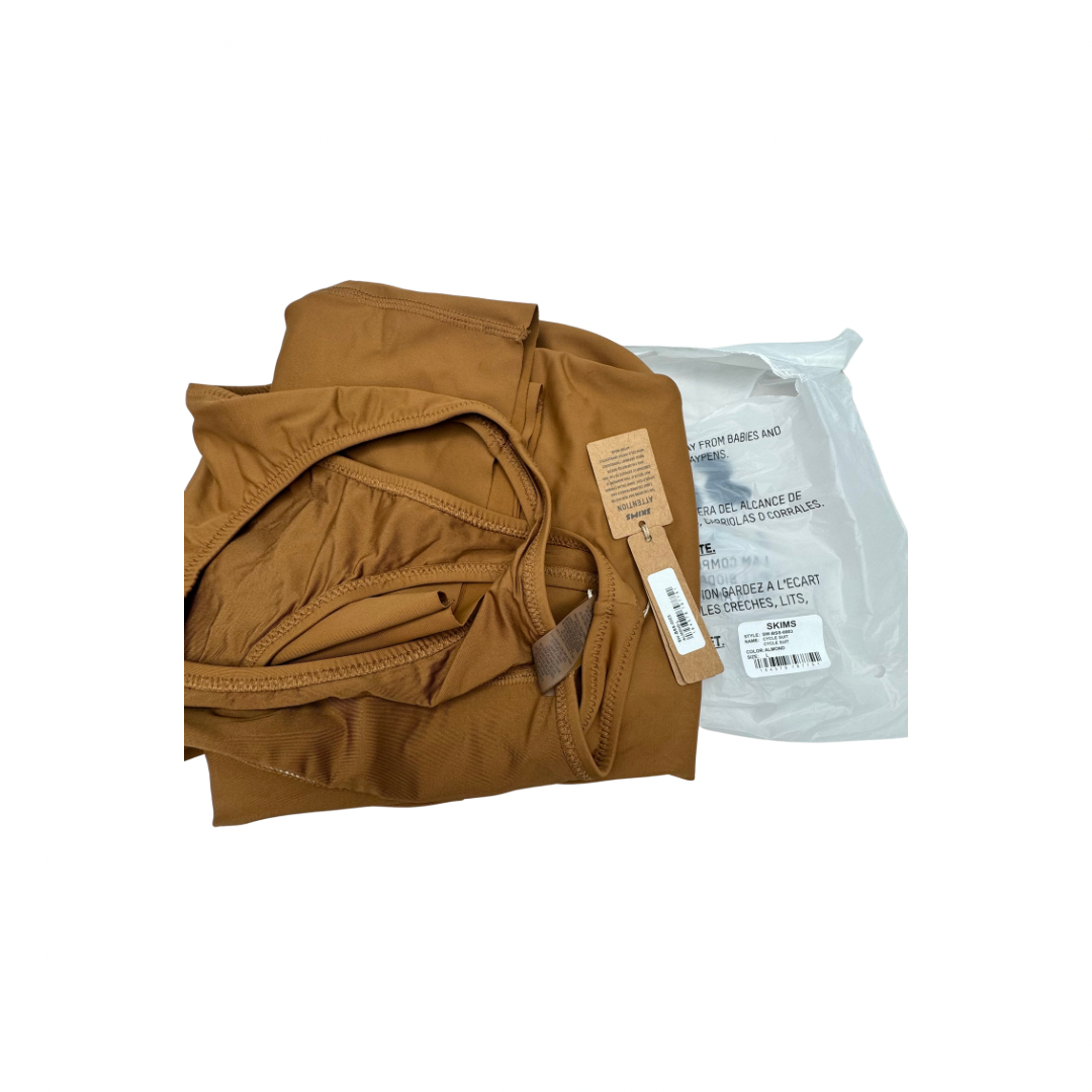 SKIMS Cycle Suit One Piece Swim Suit - Almond